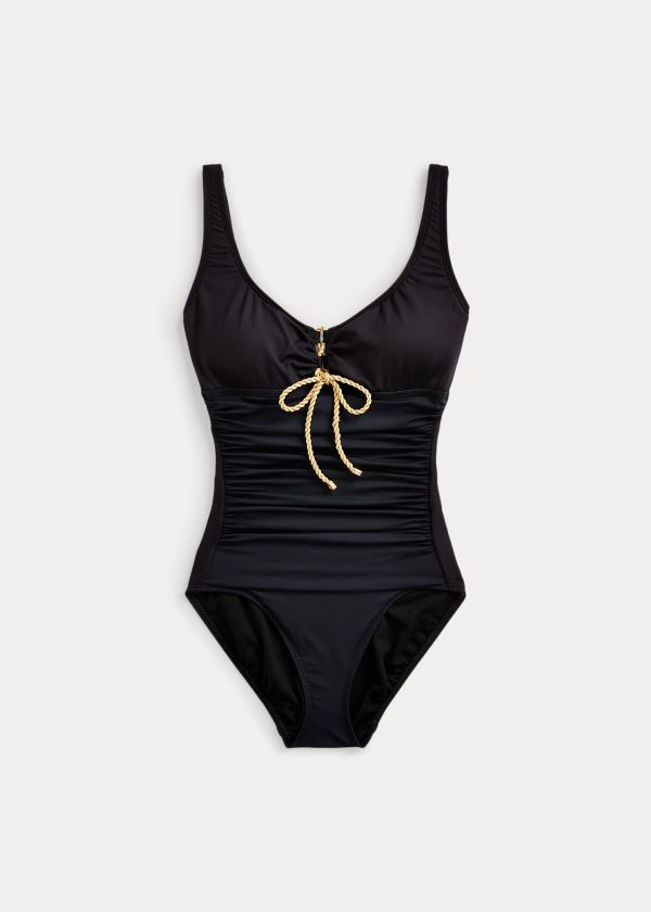 One-Piece Ralph Lauren Mujer Negros - Lace-Front - BQRUC7896